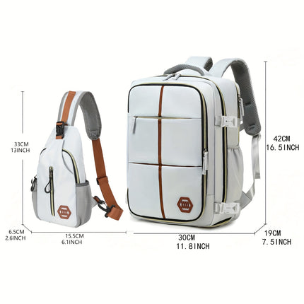 Versatile Travel Backpack with Shoe Compartment