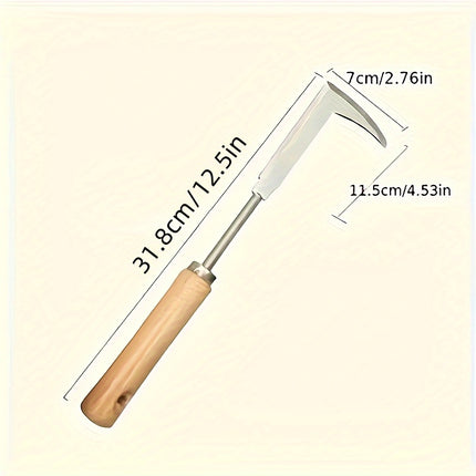 Stainless Steel Weed Puller - Serrated Gardening Knife Tool