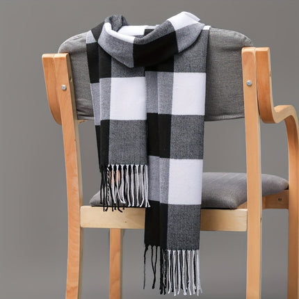 Festive Plaid Scarf – Winter Warmth - Monti Bargains