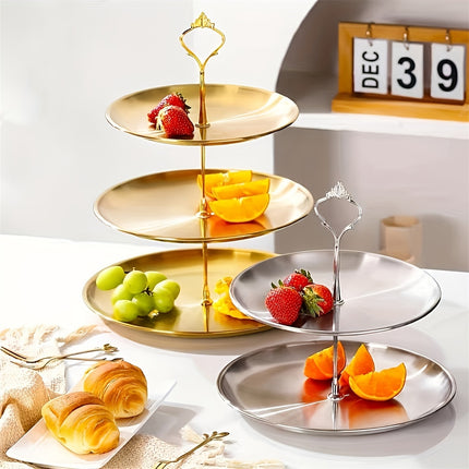 3-Tier Stainless Steel Cake Stand