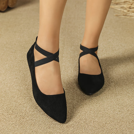 Elegant Crisscross Ballet Flats