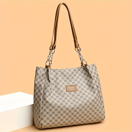 Chic Faux Leather Tote Bag – Spacious & Stylish - Monti Bargains