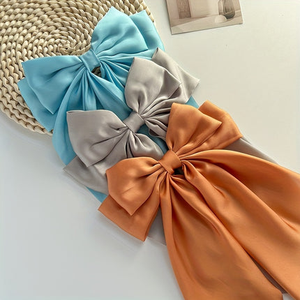 Elegant Retro Ribbon Bow Barrettes