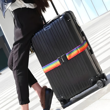 Rainbow Stripe Luggage Strap