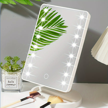 16 LED Rotatable Makeup Mirror – Perfect Lighting Anywhere - Monti Bargains