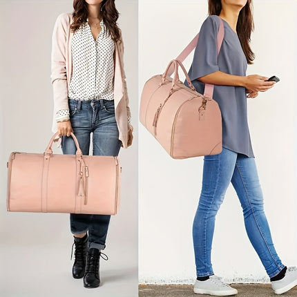 Large Capacity PU Leather Duffel Bag