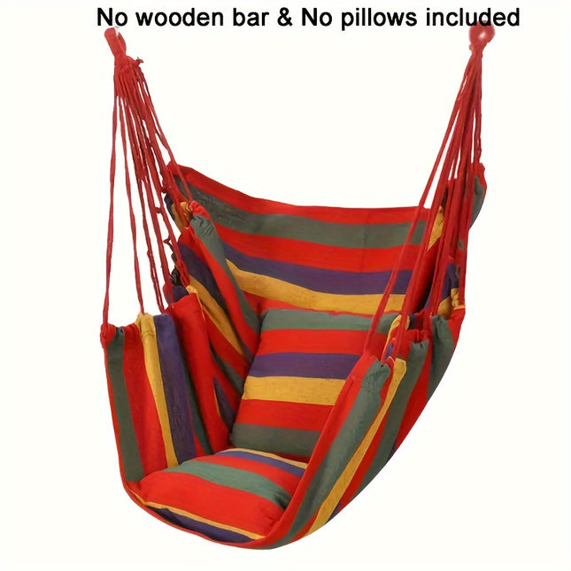 Versatile Canvas Hammock Chair - Indoor/Outdoor Swing for Relaxation