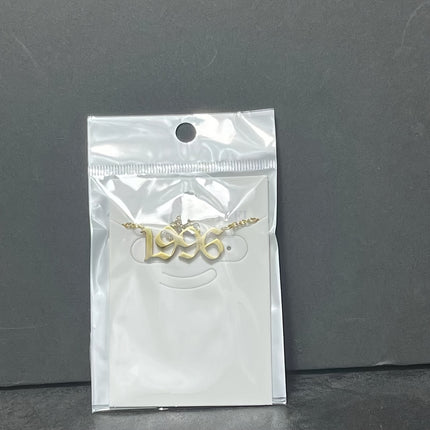Custom Birth Year Stainless Steel Necklace