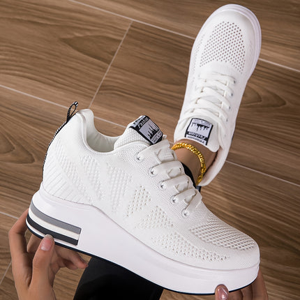 Women's Height-Boosting Mesh Sneakers
