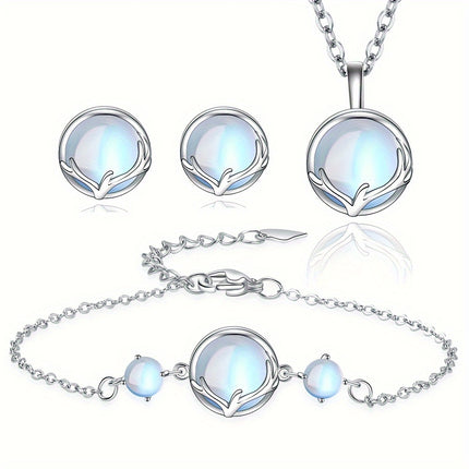 Elegant Moonstone Jewelry Set