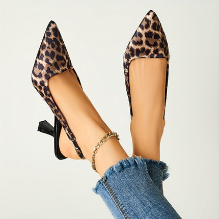 Leopard Print Stiletto Heels