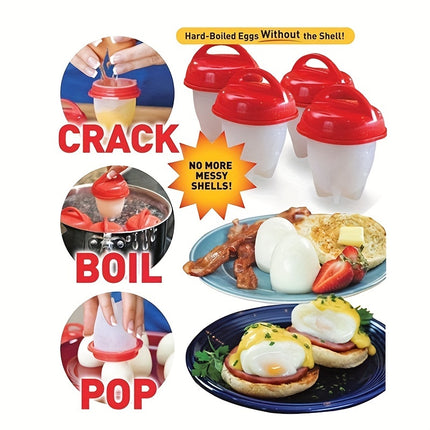 6pcs Silicone Egg Poachers