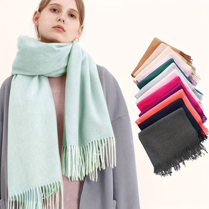 Classic Plain Color Neutral Scarf