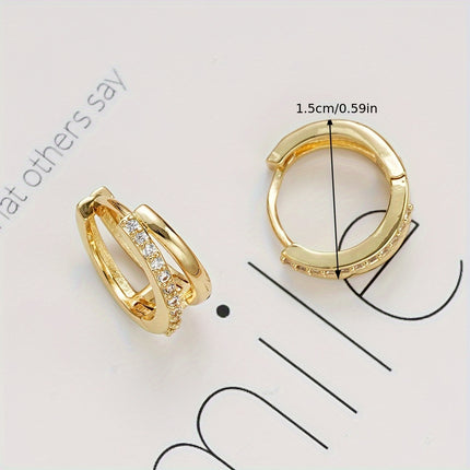 Elegant Gold C-Shaped Earrings