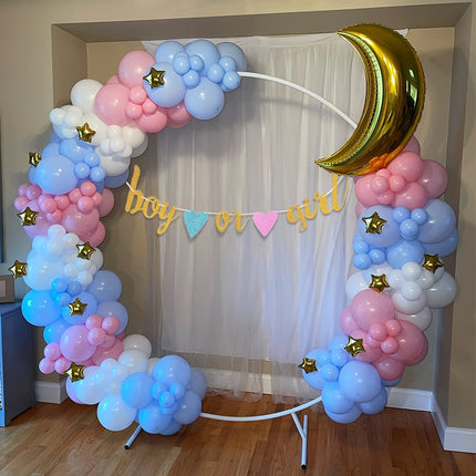 135pcs Baby Gender Reveal Balloon Arch Set