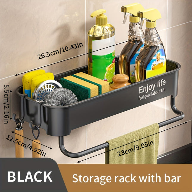 Easy-Install Thick Kitchen Sink Organizer - No-Drill Storage