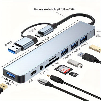 8-in-1 USB C Hub Splitter