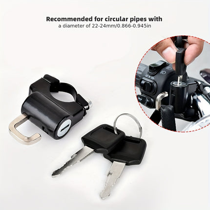 Metal Motorcycle Helmet Lock – Anti-Theft & Secure