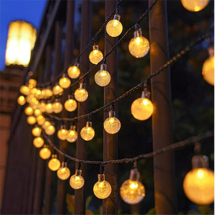 Solar Crystal Ball Lights - Outdoor & Indoor Decorative Lamp