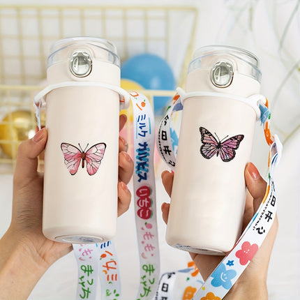 500pcs Glitter Butterfly & Flower Stickers