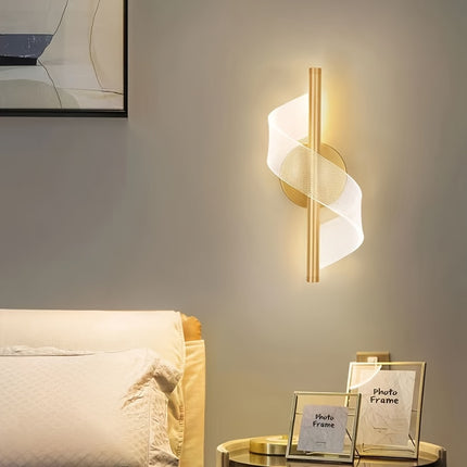 Chic S-Shaped LED Wall Light - Modern Acrylic Design