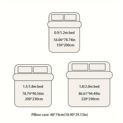 Solid Color Soft Sanded Duvet Cover Set