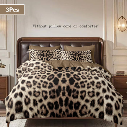Luxury Leopard Print Bedding Set
