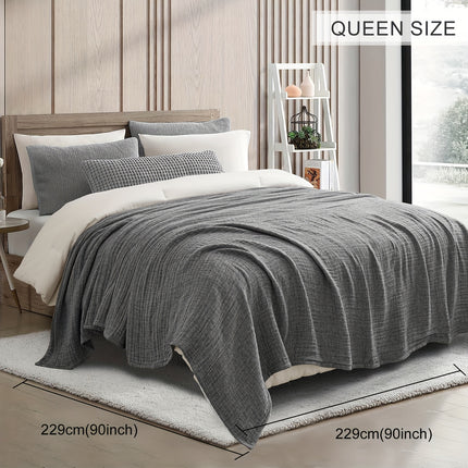 Luxurious 100% Muslin Reversible Comforter – All-Season Quilt
