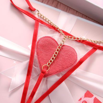 Christmas Red Love Lingerie Set