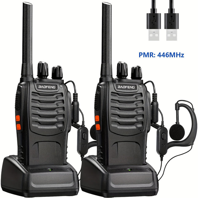 2pcs Handheld Two-Way Radios