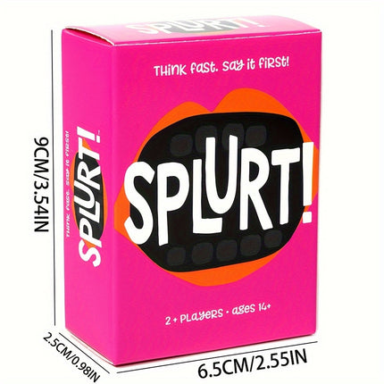 Think Fast, Speak First! Fun Party Card Game