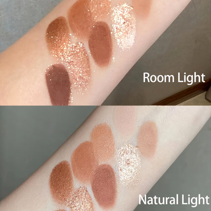 9-Color Chocolate Brown Eyeshadow Palette