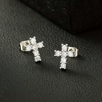 ICED CHICS Copper Zirconia Stud Earrings