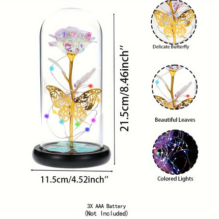 LED Butterfly Rose Lamp – Romantic Light for Special Occasions