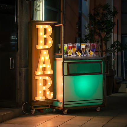 3pcs LED 'BAR' Sign Light Set