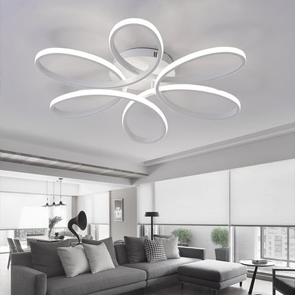 Flower Shape LED Ceiling Light – Modern Flush Mount Chandelier