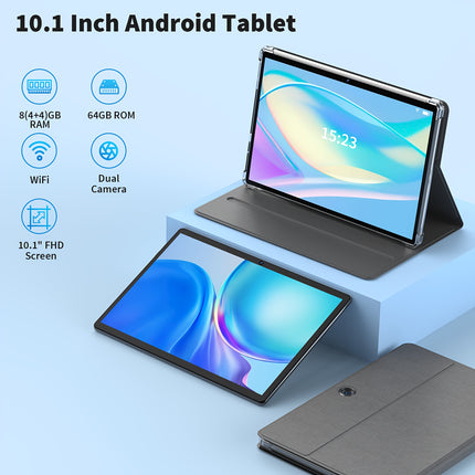 Relndoo T10 10.1" Android Tablet with Dual Cameras