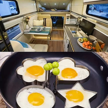 5-Pack Stainless Steel Egg Molds