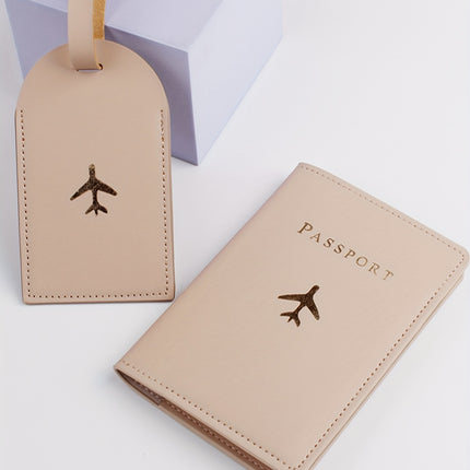 Fashion Bronzing Passport Holder Set