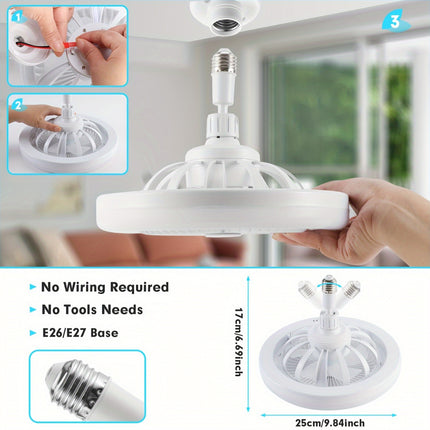 LED Ceiling Fan with Color Changing & Dimming