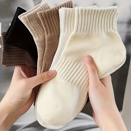 Women's Ribbed Crew Socks (6 Pairs)