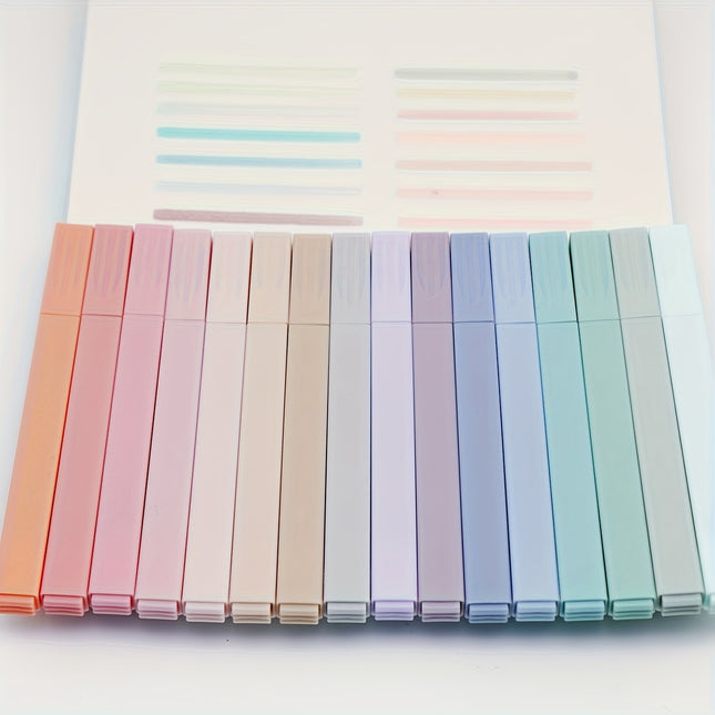 16pcs Pastel Highlighter Set - No Bleed