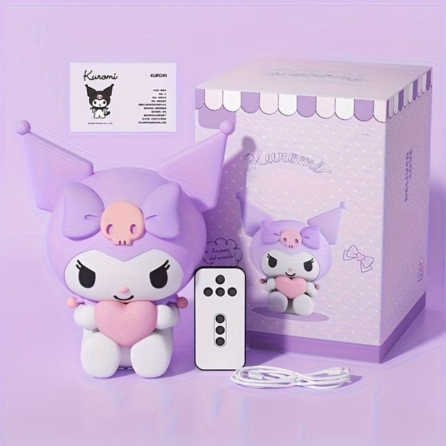 Kuromi Night Light: Cute, Adjustable & Rechargeable