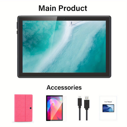 Relndoo T10 10.1" Android Tablet with Dual Cameras
