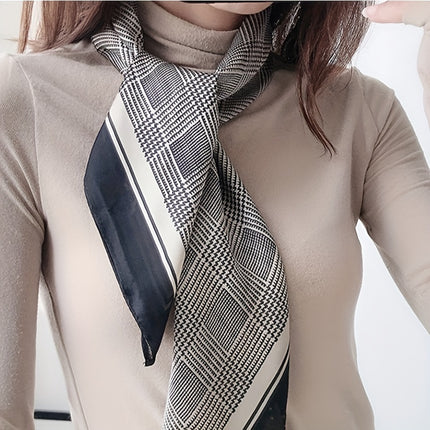 Boho-Chic Houndstooth Neck Scarf