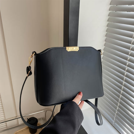 Classic Solid Color Shell Shoulder Bag