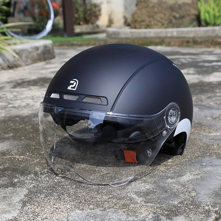 PEMILA Adult Bike Helmet with Visor – Safe & Stylishntain Cycling Helmet, Size L (57-63cm) - Black