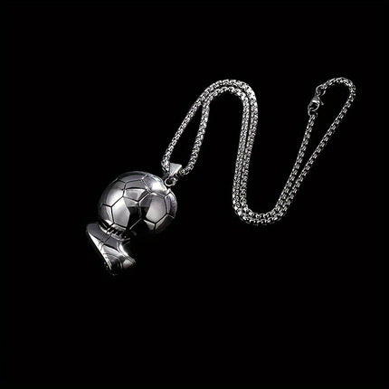Football Sports Alloy Pendant Necklace