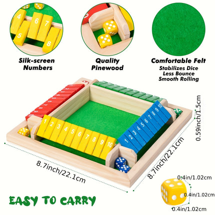 Classic Wooden Dice Game – Fun for Family & Friends