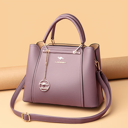 Chic Waterproof Faux Leather Handbag – Versatile Crossbody Style - Monti Bargains